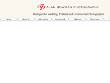Tablet Screenshot of alanbowman.com